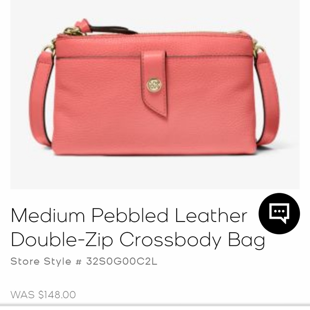 Michael kors medium pebble leather Crossbody bag